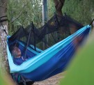 BRIV Hengekøye i parachute-stil med myggnett, 260x140 cm, lysgrønn thumbnail