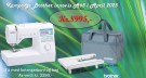 KAMPANJE UT APRIL Brother A65 Symaskin nå med saks thumbnail