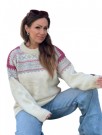 Nordlys of Norway Elegant ullgenser til dame og herre rund hals natur grå rosa thumbnail