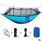 BRIV Hengekøye i parachute-stil med myggnett, 260x140 cm, lysgrønn thumbnail