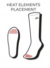 HeatX Heated Everyday Socks m/batt. V2, Hvit thumbnail