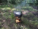 Briv Kvistbrenner/turkjøkken i rustfritt stål med veske thumbnail
