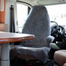 GoCamp  Setetrekk Fåreskinn Curly.  Grå. Fiat Ducato. thumbnail