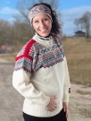 Nordlys of Norway Elegant ullgenser til dame og herre rund hals natur marine rød thumbnail