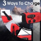 Briv Nødradio 2000 mAh - AM/FM Powerbank Solcelle inkl. USB thumbnail