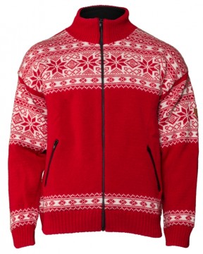 Bråtens SNØSTJERNE jakke m/windbreaker rød/hvit