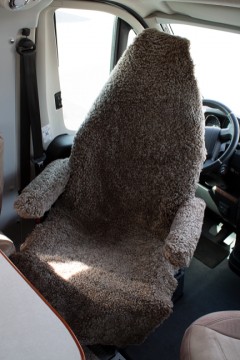 GoCamp  Setetrekk Fåreskinn Curly. Beige. Fiat Ducato.