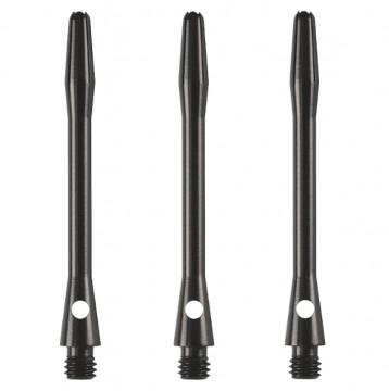 Harrows Dart Shafts Anodised Aluminium Medium Black 3 Pcs