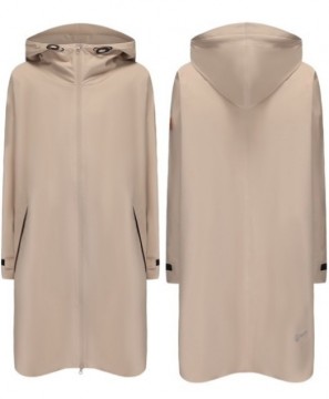 Rock Regn poncho med hette til dame og herre – vindtett og vanntett - Sand Elegance
