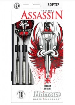 Harrows Dart Arrows Softtip Assassin 85% Tungsten