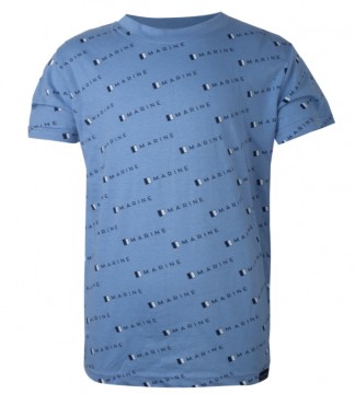 Marine T-shirt AOP BLÅ – Frisk maritim stil