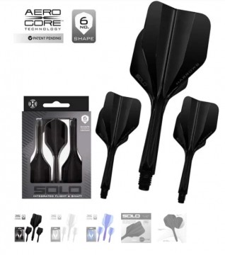 Harrows Dart Solo Flights - Svart
