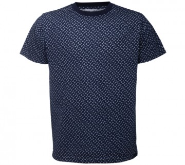 Marine T-shirt AOP BLÅ – Frisk maritim stil