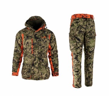 Full mundur Finnskogen 2.0 DC Invisivel Green Forest / Blaze Fire Jaktdress