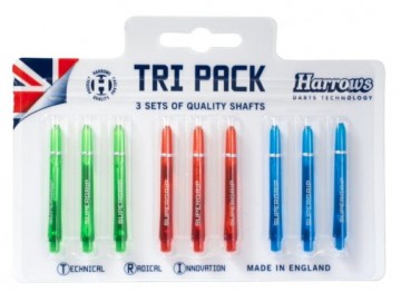 Harrows Dart Shafts Supergrip Tri Pack 9 Pcs