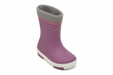 Camminare BIMBO Gummistøvel i PVC m Vintersokk Lilla