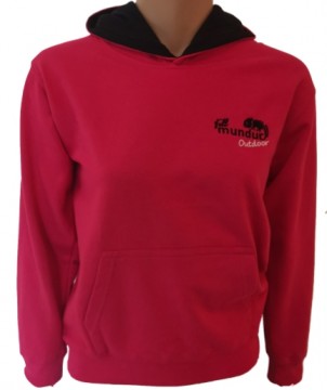 Full mundur Hoodie Fm Outdoor Rosa/Svart