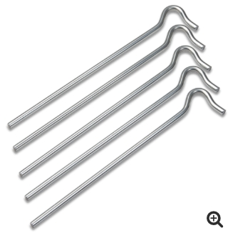 Briv Teltplugger metall KRAFTIG 23 cm/6 mm - 5-pack