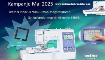 Brother Innov-is M380D Disney sy og broderimaskin med magnetramme