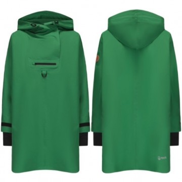 Rock Regn poncho med hette til dame – vindtett og vanntett - Vivid Green